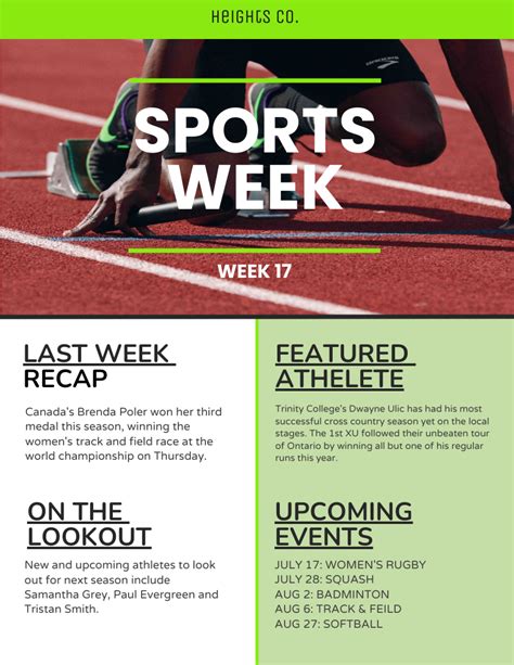 Sports Newsletter